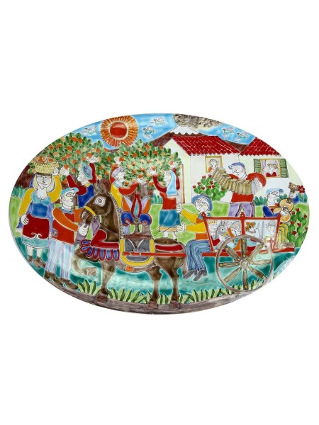 Piatto ovale DS 60x38 cm Vita di Campagna OV60DS-2