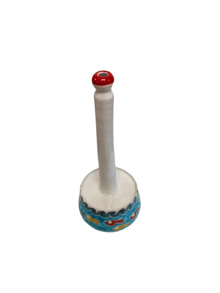Porta rotolo da cucina Gadir ceramica siciliana de simone