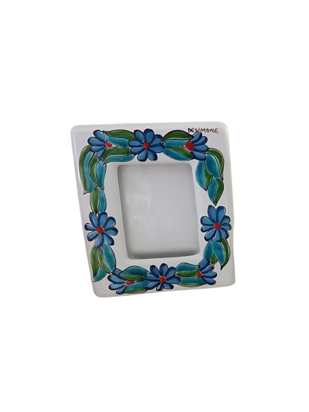 Photo frame Folk Blue daisy