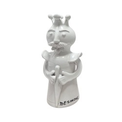 Statua bianca Re ceramiche de simone PL259