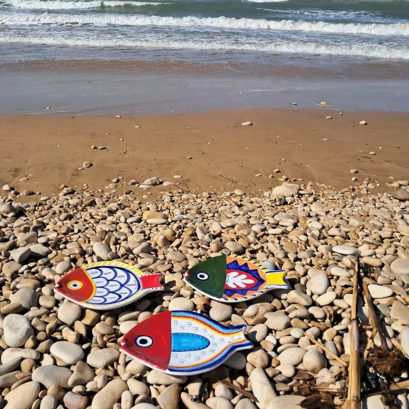 Fish Plate PT2PE De Simone Pottery