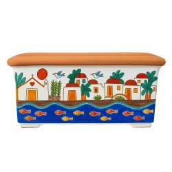 Fioriera rettangolare ceramiche de simone Dammusi
