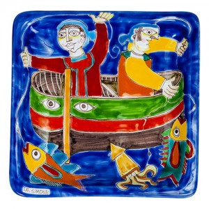 Piatto Quadrato 24x24 DS 10 Pescatori
