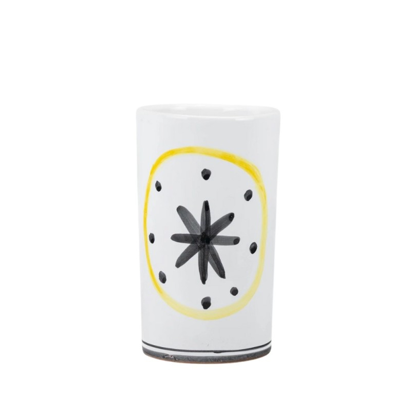 Wine or utensil holder Folk Lemons De Simone sicilian Pottery