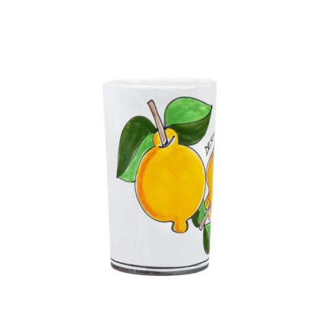 Wine or utensil holder Folk Lemons De Simone Pottery