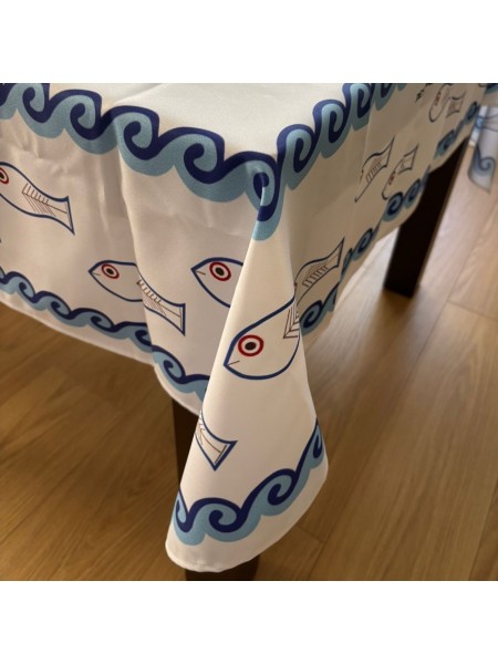 Square tablecloth Scirocco 155 x 155 cm De Simone Pottery