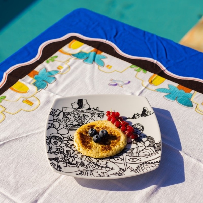 Rectangular tablecloth Dammusi De Simone Pottery