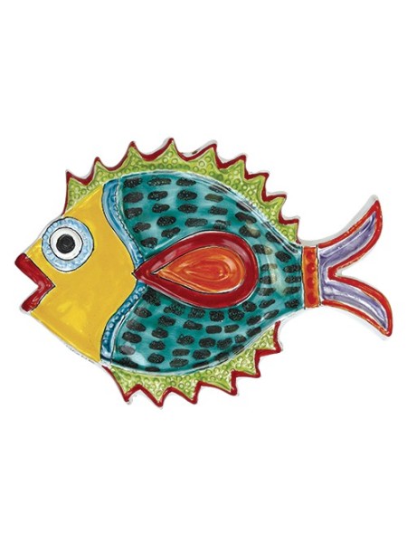 Pesce in Bassorilievo ceramiche de simone PER320/S-2
