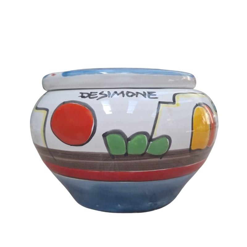 ceramic Windproof Ashtray Dammusi de simone Sicilian Handmade pottery