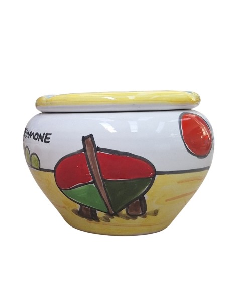 Posacenere antivento ceramiche siciliane artigianali de simone Dammusi Elaborato