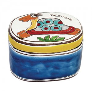 Scatola ovale Folk Tartaruga SC226FK