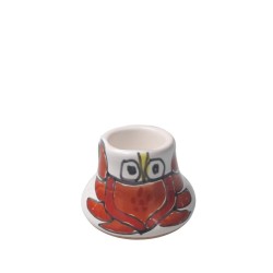 Round long candle holder Crab Ceramiche De Simone