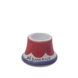 Round long candle holder Ceramiche De Simone