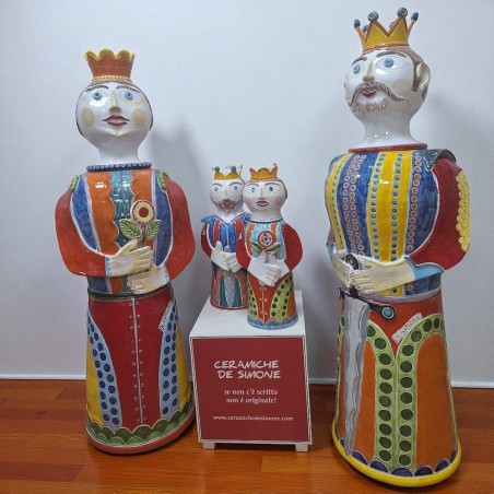 statues paladins king queen ceramiche de simone