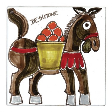 Sicilian Ceramic Wall Tiles Donkey TZT685FK-08