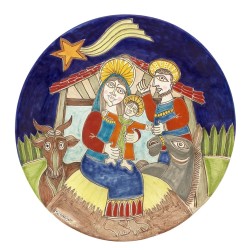 DS Plate Nativity PT30DS De Simone Pottery