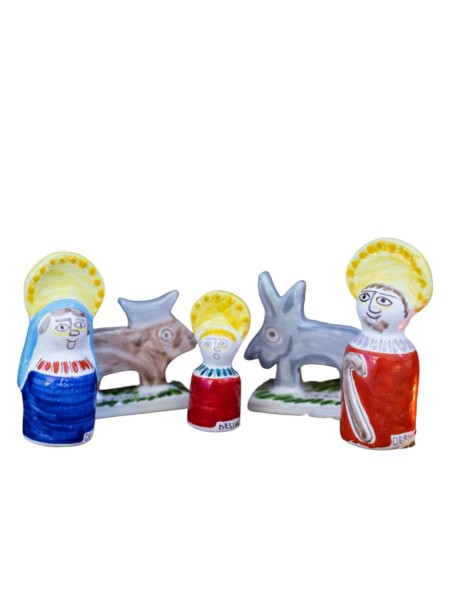 handmade Characters of the Nativity Scene de simone pottery
