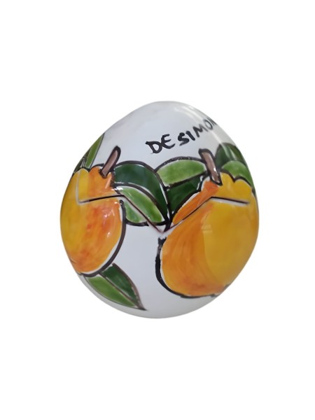 Handmade Floral Lemons Egg Box De Simone Pottery