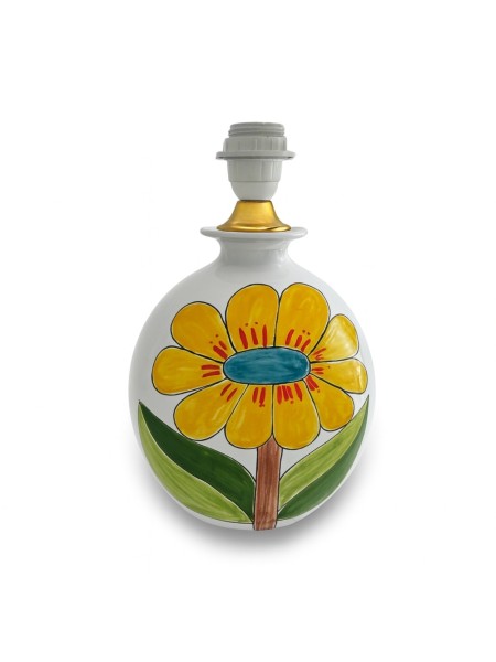 Handpainted lamp base Daisy Ceramiche De Simone sicilian pottery