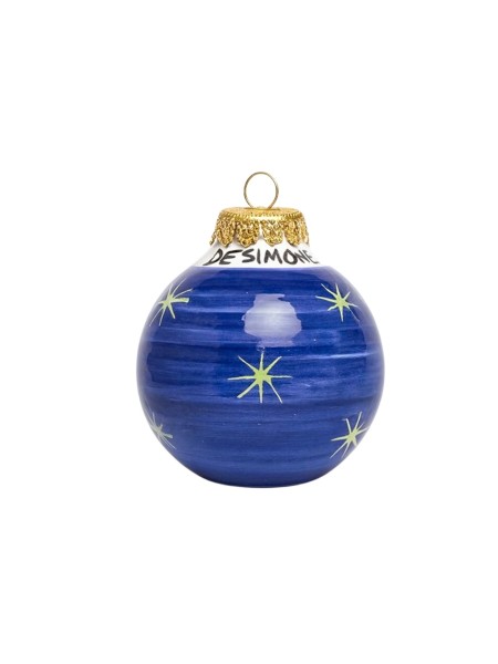 Palla di Natale artigianale Astratta Ceramiche De Simone