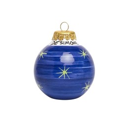 Palla di Natale artigianale Astratta Ceramiche De Simone