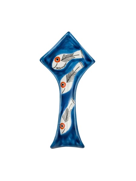 Kitchen handmade ceramic Spoon rest Itaca De Simone Pottery