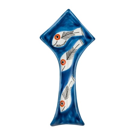 Kitchen handmade ceramic Spoon rest Itaca De Simone Pottery