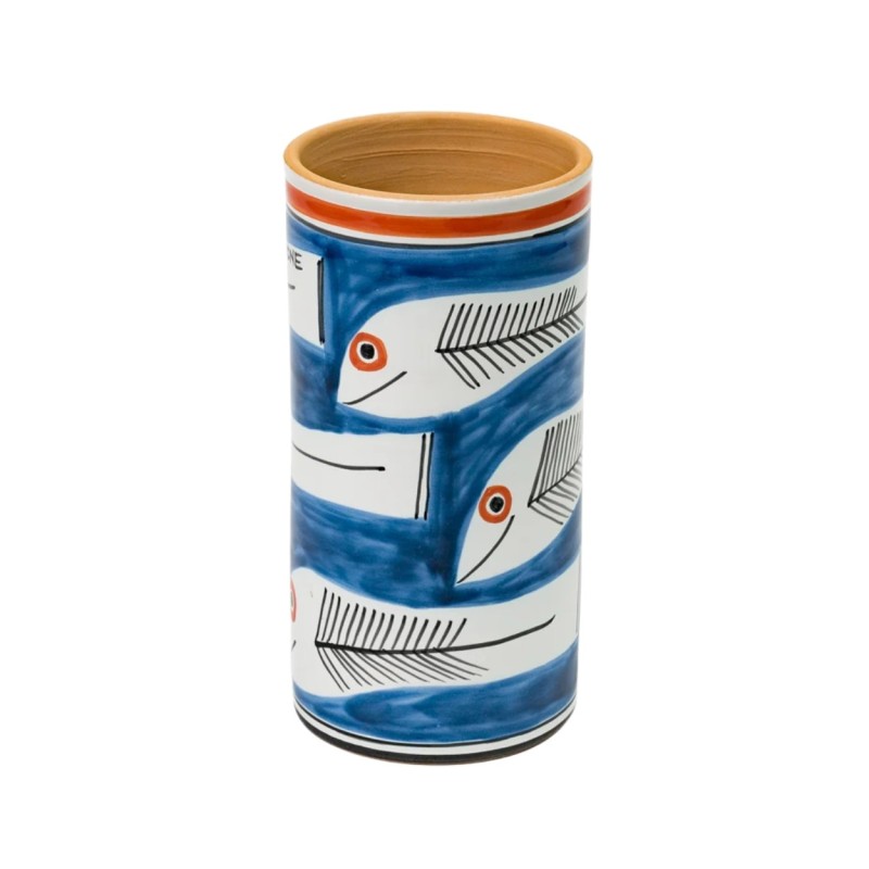 Handmade sicilian ceramic Wine utensil holder Itaca PBT684IT De Simone Pottery