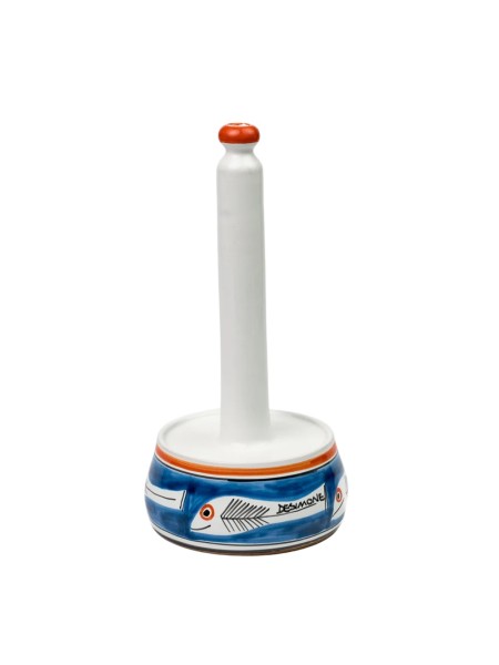 Porta rotolo da cucina Itaca Ceramiche artigianali siciliane De Simone