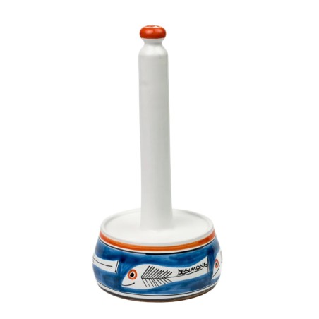 Handmade sicilian ceramic Kitchen roll holder Itaca De Simone Pottery
