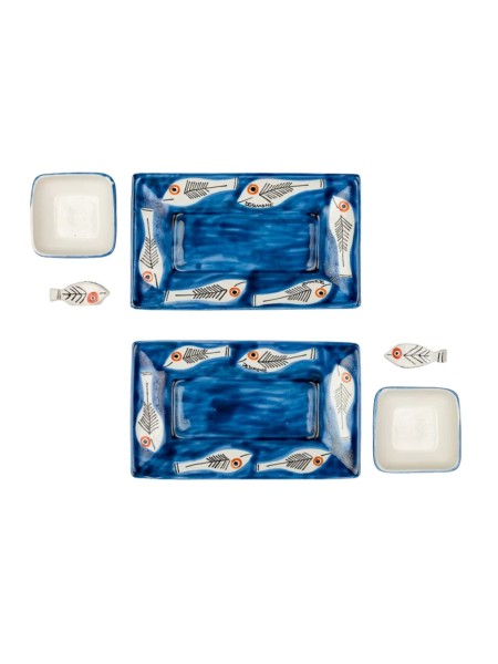 Set sushi ceramica artigianale siciliane De Simone Itaca