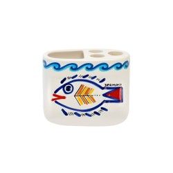 Portaspazzolini artigianale ceramiche siciliane de simone Levante