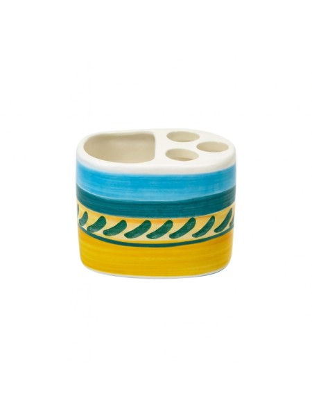 Portaspazzolini artigianale ceramiche siciliane de simone Naxos