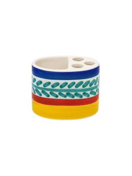 Portaspazzolini artigianale ceramiche siciliane de simone Selinunte