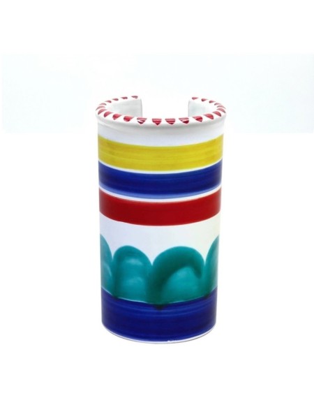 Portabicchieri artigianale Alicudi ceramiche de simone