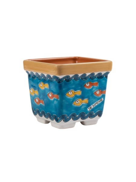 Vaso quadrato portapianta Ceramiche De Simone Gadir