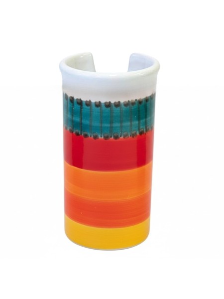 Portabicchieri artigianale Pantelleria ceramiche de simone