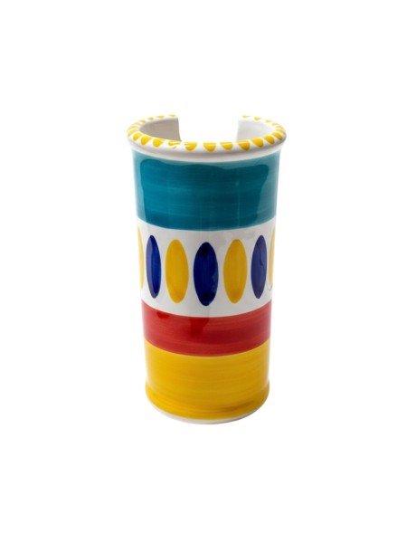 Portabicchieri artigianale Lipari ceramiche de simone