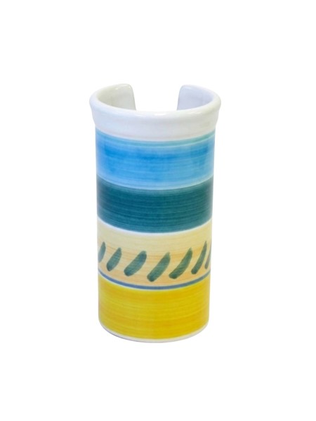 Portabicchieri artigianale Naxos ceramiche de simone