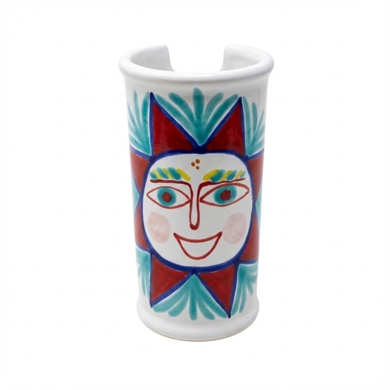 Portabicchieri artigianale Salina ceramiche de simone