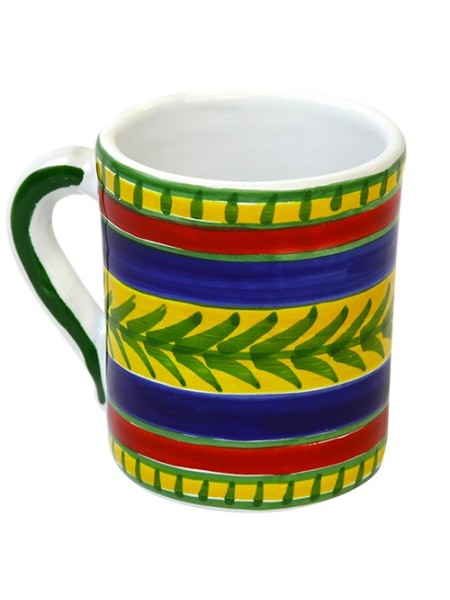 Tazza Mug Ceramiche De Simone decorata a mano Vulcano