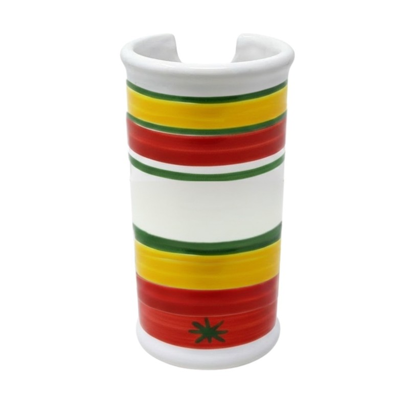 Portabicchieri artigianale Procida ceramiche de simone