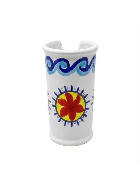 Portabicchieri artigianale Tramontana ceramiche de simone