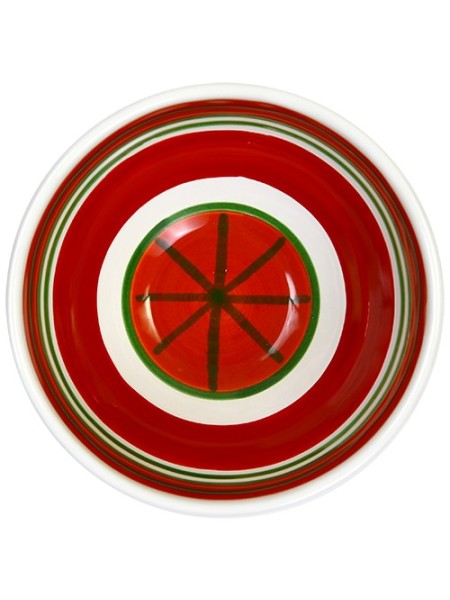 Sicilian round ceramic Appetizers Plate de simone pottery Capri BUFCA