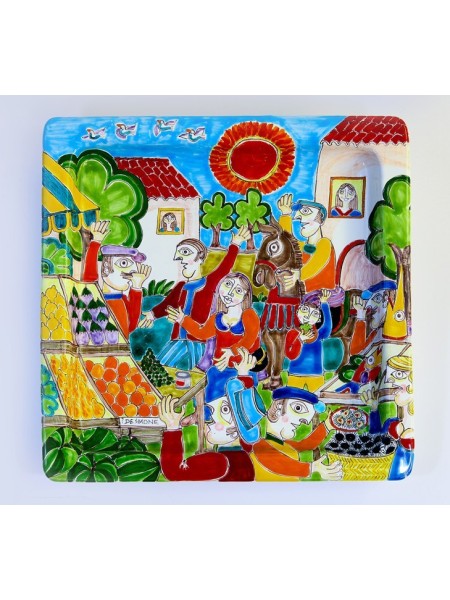 Piatto Quadrato 37x37 DS 04 Mercato