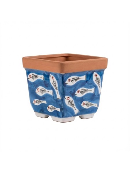 Vaso quadrato portapianta Ceramiche De Simone Itaca