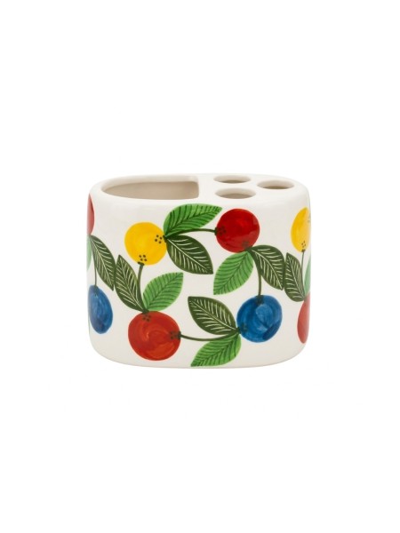 Handmade ceramic sicilian Toothbrush Holder de simone pottery Elba