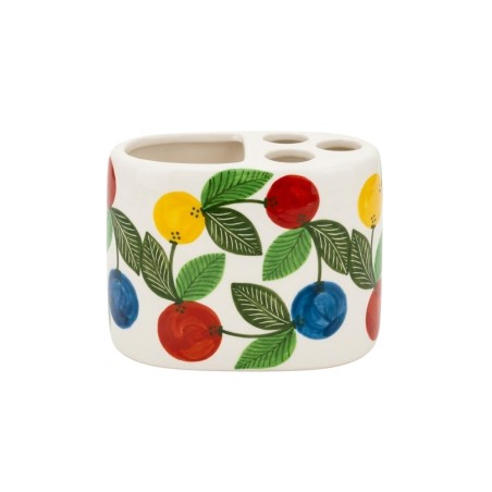 Handmade ceramic sicilian Toothbrush Holder de simone pottery Elba