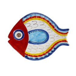 Fish bottom plate PT2PE De Simone Pottery