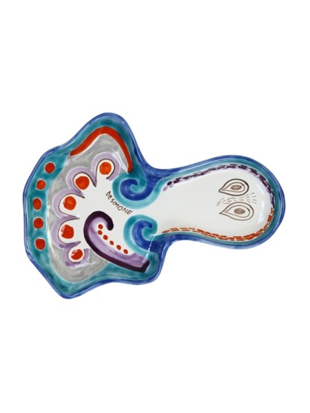 Octopus Plate PT4PO De Simone Sicilian handmade pottery